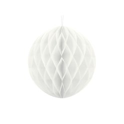 Dekorace honeycomb bílá 30 cm